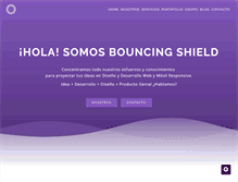 Tablet Screenshot of bouncingshield.com